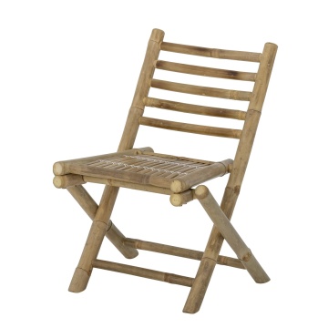 Scaun pliabil de exterior natur din lemn de bambus, „Sole Mini”