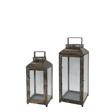 Set 2 felinare, din metal, Groov