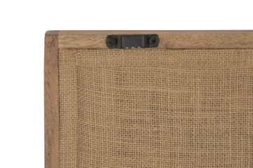 Set 2 tablouri decorative din iută cu relief în ramă din lemn de acacia, 60×90 cm, „Hemp" - Img 4