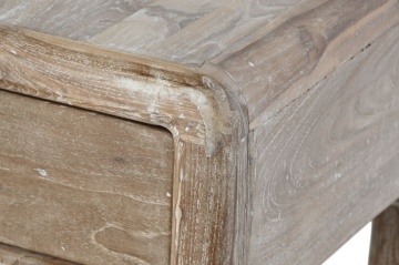 Set 3 console din lemn de tec reciclat, finisaj natural, „Origin” - Img 3