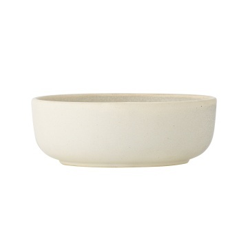 Set 4 boluri din ceramică artizanală alba si pește sculptat în relief, roșu, 14.5×5 cm, „Hadden" - Img 3