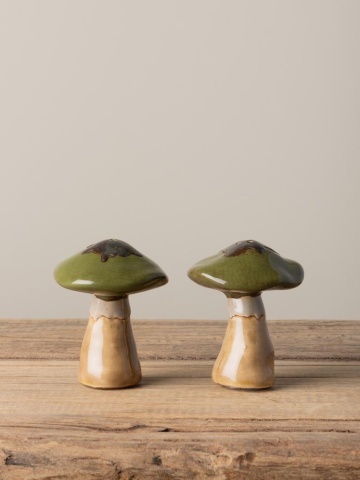 Set sare si piper, din ceramica, Mushrooms - Img 2