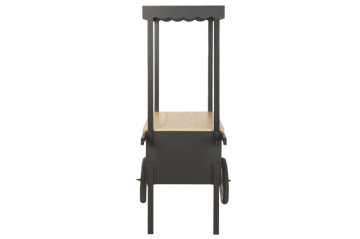 Stand decorativ din metal si lemn cu copertina, „Market Style” - Img 3