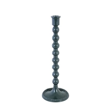 Suport pentru lumânare decorativ verde închis din metal, „Sigrid”