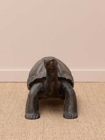 Țestoasă decorativa medie din lemn de tec, "Turtle" - Img 4