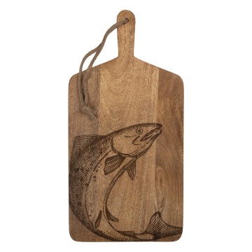 Tocator din lemn, 50x25x2 cm, Fish