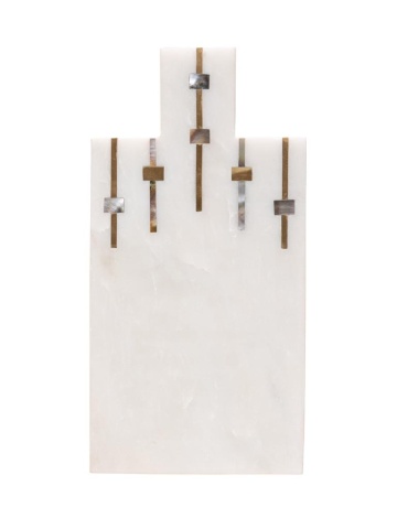 Tocător din marmură albă, Sound, 15 x 30 cm