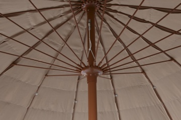 Umbrelă de grădină cu aspect de stuf, stil tropical, structură metalică - Img 4