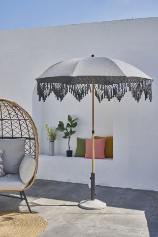 Umbrelă pentru exterior, structură aluminiu și pânză Olefină , UV 50 - Stil Boho - Img 2
