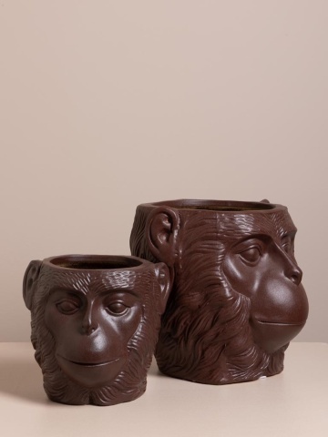 Vas decorativ din ceramică ⌀ 18 cm, „Primate” - Img 7