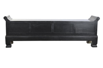 Banchetă orientală sculptată din lemn de ulm, finisaj antichizat multicolor, 4 sertare, 179 x 43 x 58 cm, „Ming" - Img 8