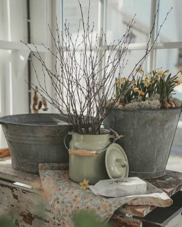 Bidon de lapte vintage din oțel emailat, verde, Ø16×H22,5 cm, 3L, „Emil's Enamel Green" - Img 2