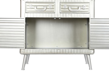 Bufet vintage din metal, "Silver" - Img 4
