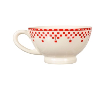 Cana cu model, 450 ml, Damier Red - Img 2