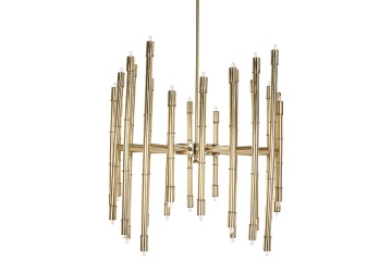 Candelabru din oțel, auriu, finisaj patinat, 158 x 74 cm, „Breteuil”