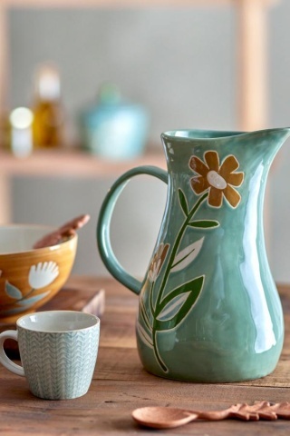 Carafă ceramică elegantă, verde – Angier - Img 3