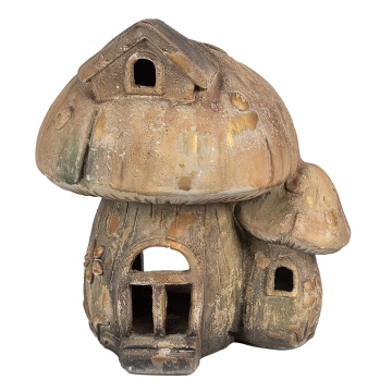 Casuta decorativa, in forma de ciuperca, din ceramica, H35 cm, Mushroom