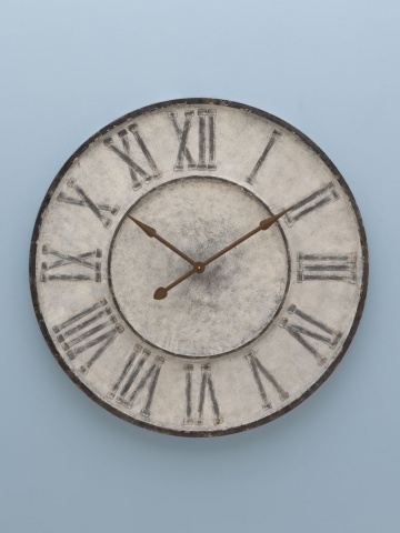 Ceas de perete, din metal, Roman - Img 2