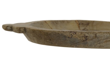 Centru de masă decorativ tip piesă unică, stil natural rustic, culoare natur, din lemn de tec, „Teak” - Img 5