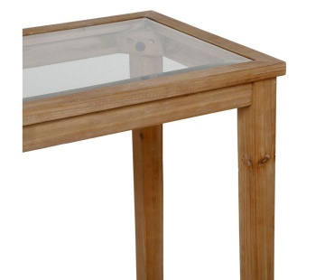 Consola din lemn de pin, aspect rustic, Firmin - Img 3