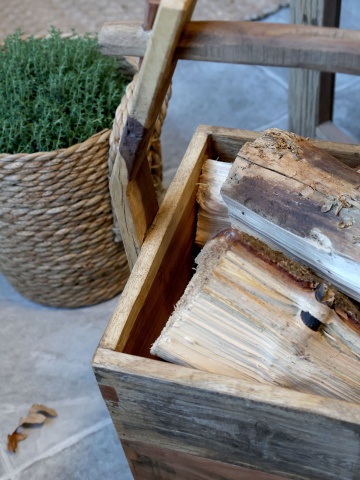 Cos cu maner, din lemn reciclat, Grimaud - Img 5