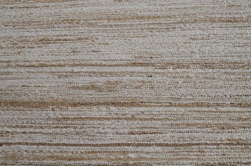 Covor din bumbac și iută țesut manual, antiderapant, bej natural, 140X200 cm, 1800 GSM, „Cotton Jute Carpet" - Img 4