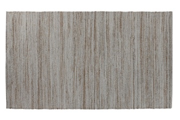 Covor din bumbac și iută țesut manual, antiderapant, bej natural, 160 x 230 cm, 1800 GSM, „Cotton Jute Carpet" - Img 2