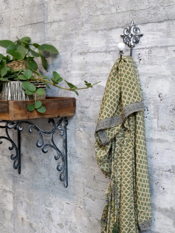 Cuier gri, simplu, din metal, pentru decor, Sun - Img 3