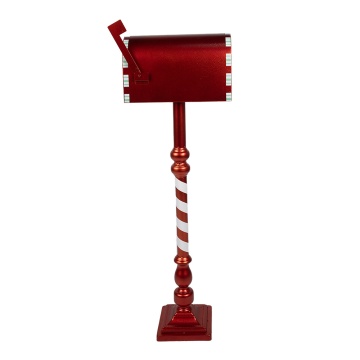 Cutie postala, din metal, cu tematica Craciun, 33x18x99 cm, Mailbox - Img 3