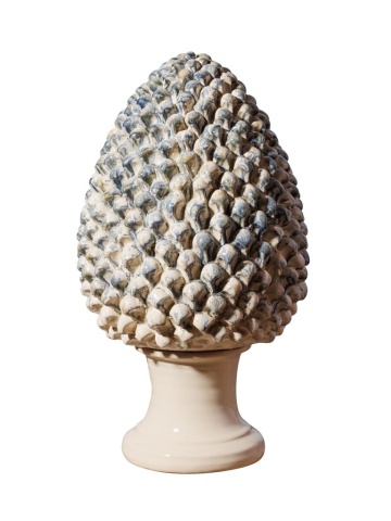 Decoratiune de masa in forma de anghinare, din ceramica, H40cm ,Artisanal
