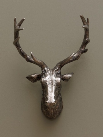 Decoratiune de perete, cap de cerb, din aluminiu, Deer - Img 3