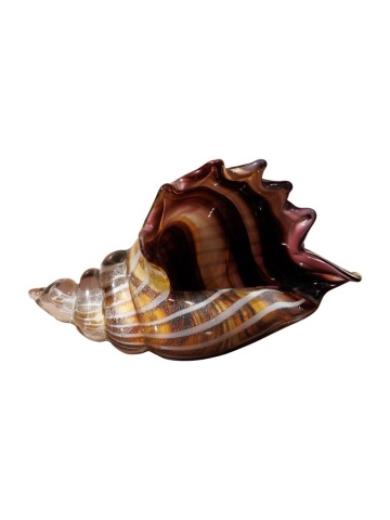 Decoratiune din sticla, in forma de scoica, Shell