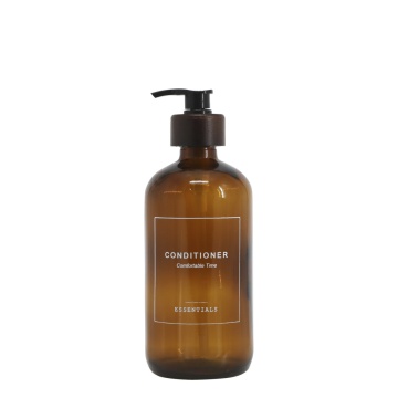 Dozator pentru balsam de par, maro, din sticla, 500 ml, Esstential