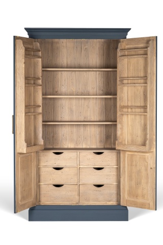 Dulap de bucatarie, din lemn de pin, 2 usi, Gustave - Img 2