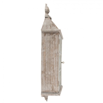 Dulap de perete, gri, din lemn, aspect vintage, Cloche - Img 2