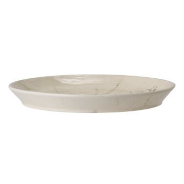 Farfurie din ceramică cu flori de câmp aplicate manual, D27,5×H3 cm, „Bea" - Img 4