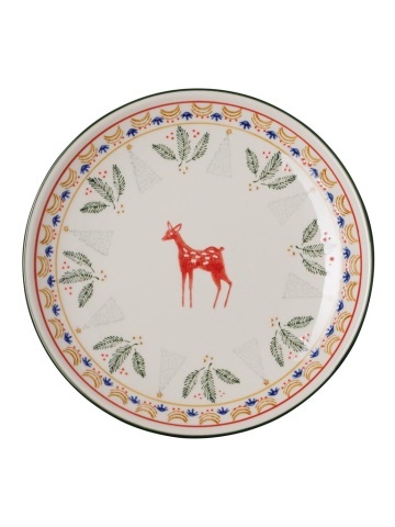 Farfurie rotunda din ceramica, D21cm, "Frimas"