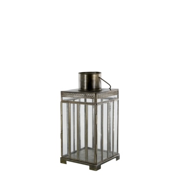 Felinar auriu, din metal, H25.5 cm, Antique
