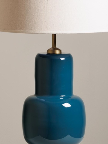 Lampa de masa, cu abajur din in, Minos - Img 3