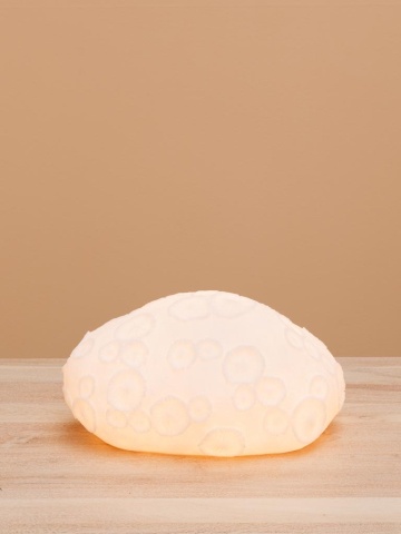 Lampa de masa, din pulbere de piatra si rasina, Coral - Img 3