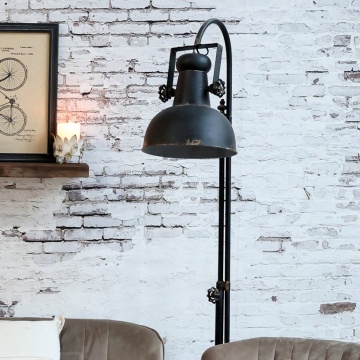 Lampadar negru din metal, handmade, Factory - Img 2