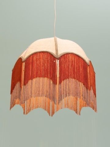 Lustră din metal și iută naturala, ø53 cm, "Marigold" - Img 5