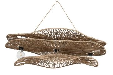 Lustră suspendată din fibre naturale, 120×29×50 cm, „Ibiza" | Country Home - Img 2