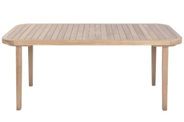 Masă dining pentru exterior din lemn de tec 180 cm finisaj natural, „Malindi” - Img 2