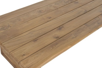 Măsuță de cafea din lemn masiv de teak, 180×70×40 cm, „Kayu" - Img 6