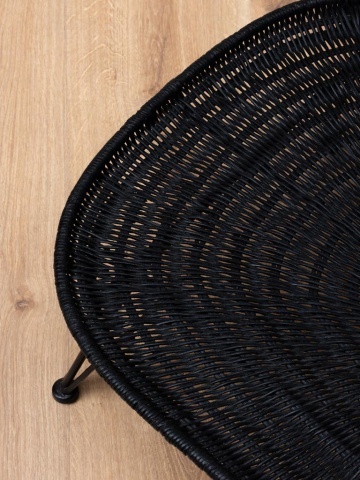 Masuta de cafea neagra din rattan," Senzu" - Img 6