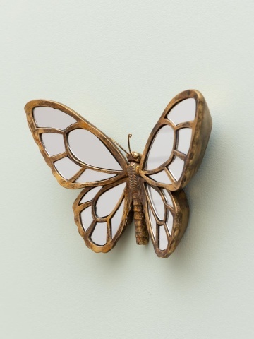 Oglinda decorativa, de perete, din rasina, Butterfly - Img 3