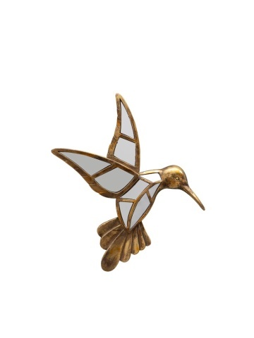 Oglinda decorativa, de perete, din rasina, Colibri