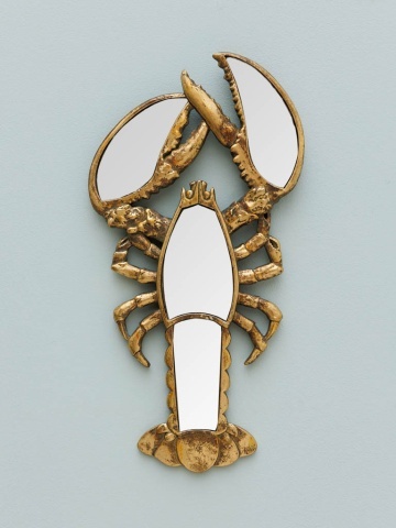 Oglinda decorativa, de perete, din rasina, Lobster - Img 2