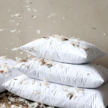 Pernă interioară cu umplutură din pene și puf de rață, 600 g, L52/l37 cm - Img 2
